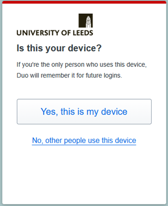 Confirm Phone Number for Duo Mobile