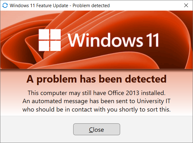Windows 11 - Error